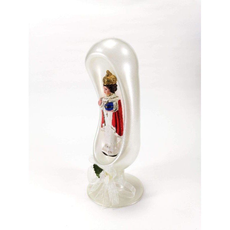 Santo Nino Religious Figurines Home Decor Accents in Glass Dome - Image 3