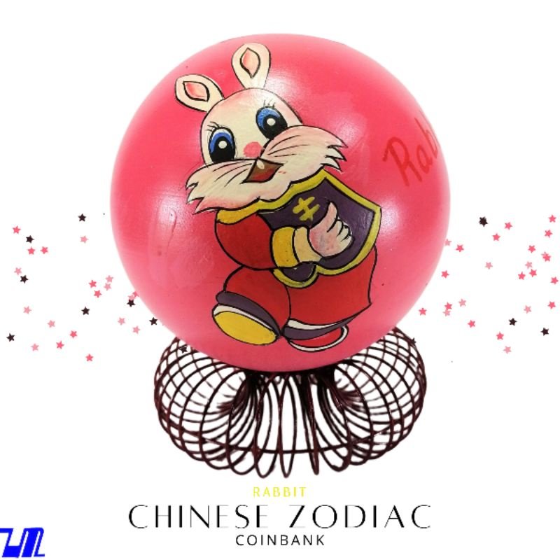 Alkansya Coin Bank for Kids Rabbit Chinese Zodiac Sign
