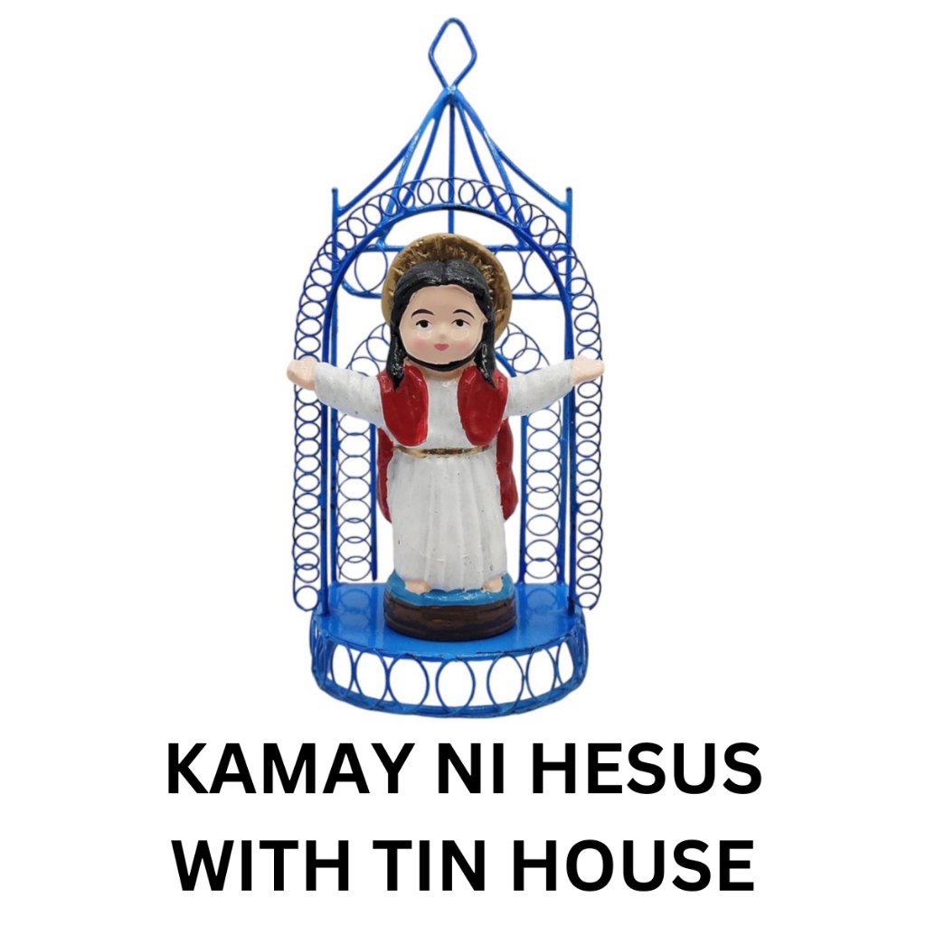 Chibi Saints Religious with Tin House Home Decor Height: 4 to 5 inches - Image 5