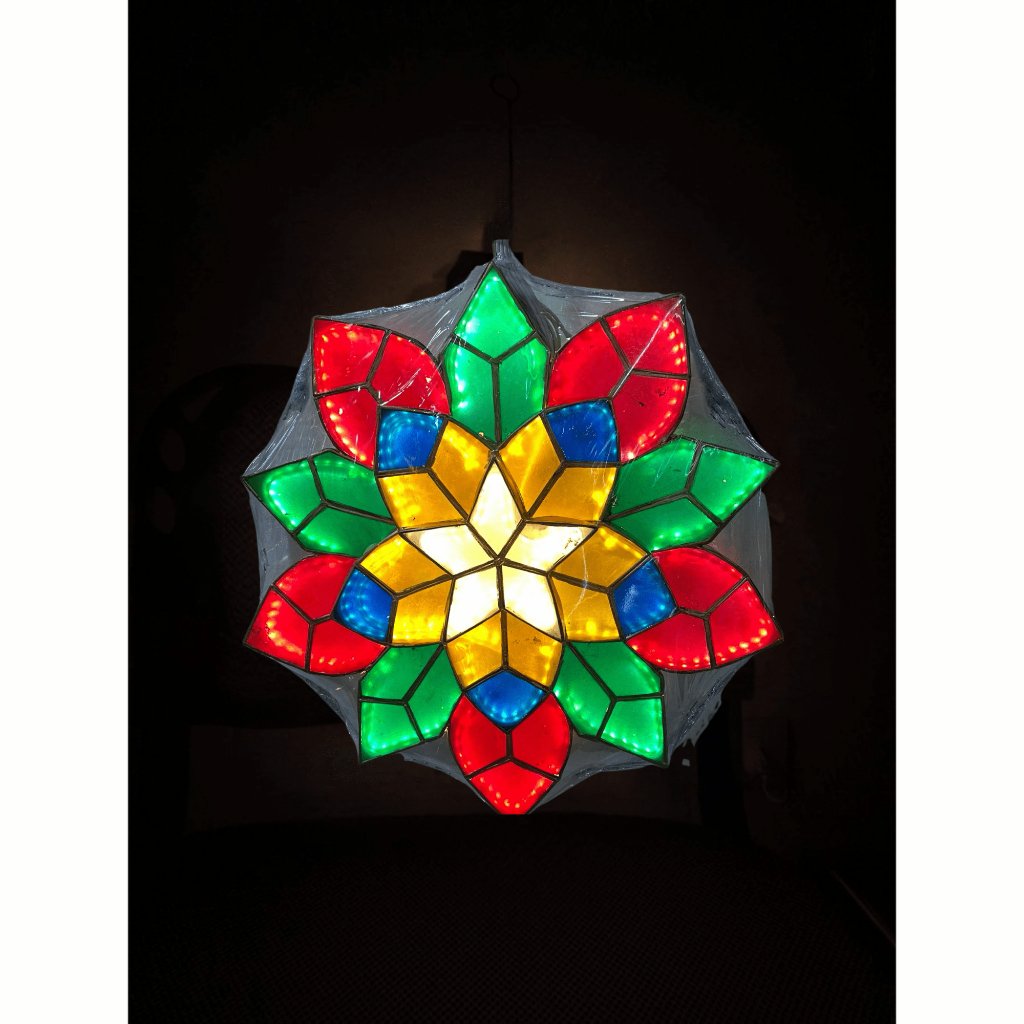 14 Inch Christmas Festive Flower Parol - Image 3