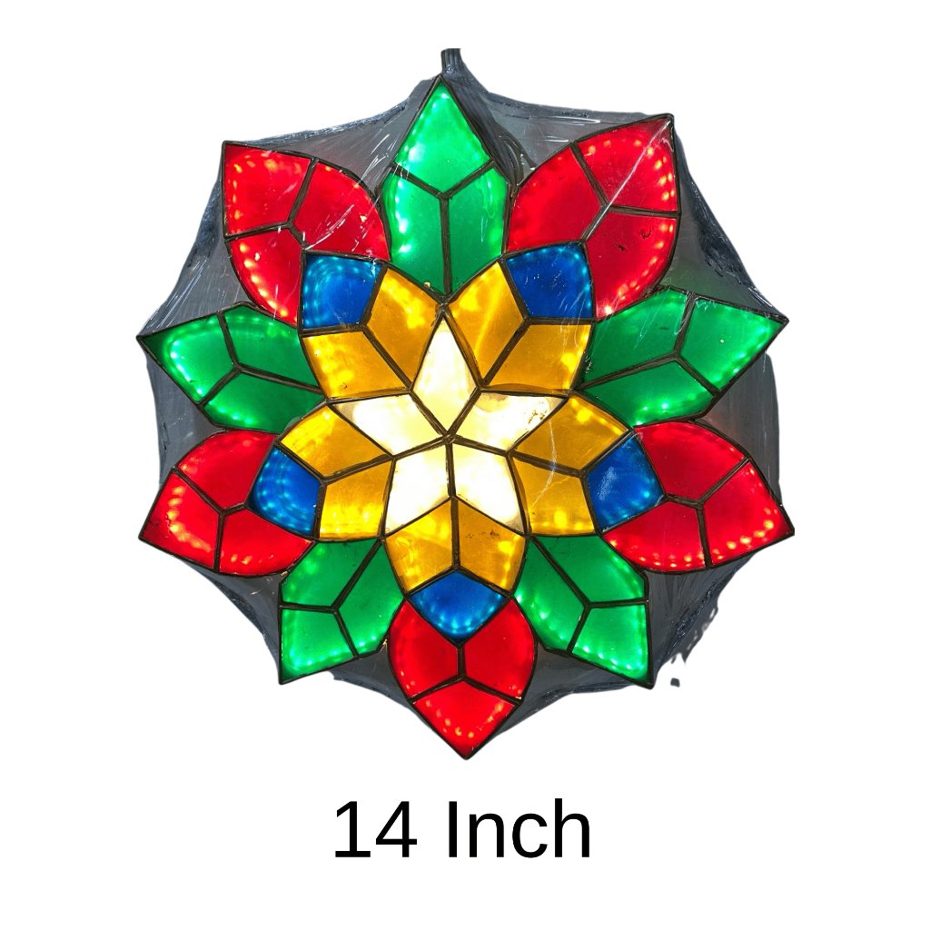 14 Inch Christmas Festive Flower Parol - Image 4