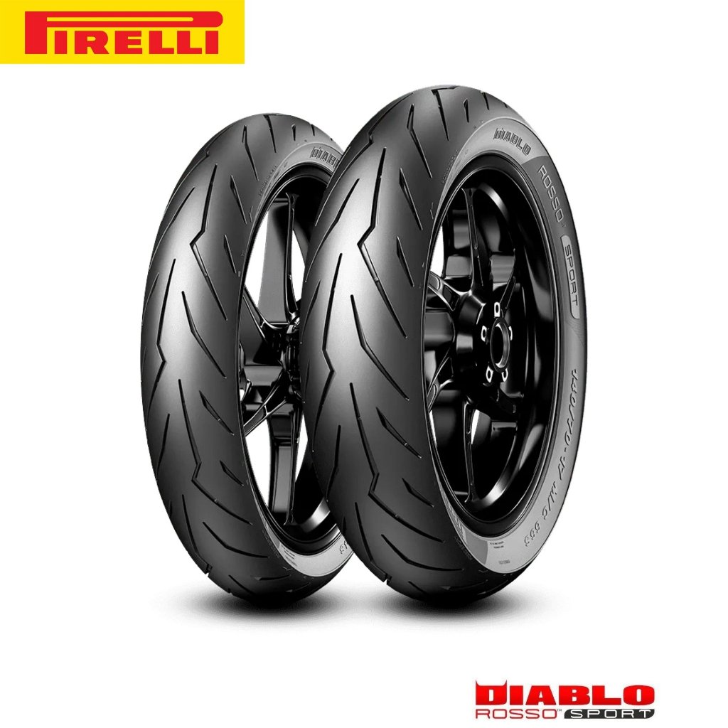 PIRELLI Diablo Rosso Sport Size 14" Tubeless Motorcycle Tire - Image 2