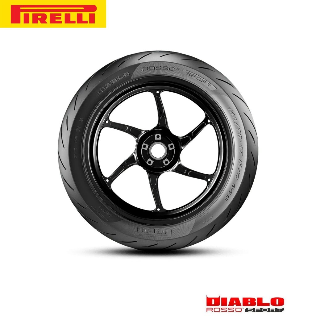 PIRELLI Diablo Rosso Sport Size 14" Tubeless Motorcycle Tire - Image 3