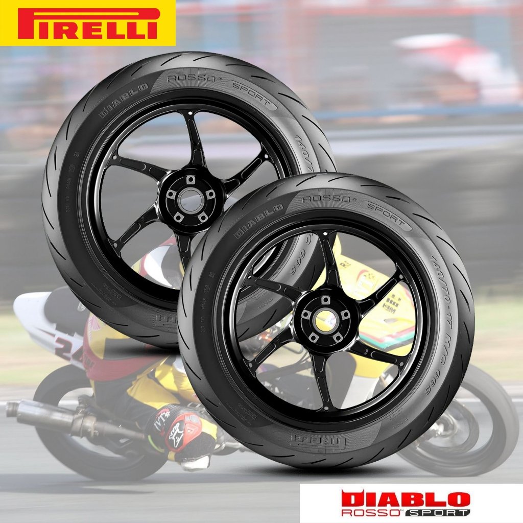 PIRELLI Diablo Rosso Sport Size 14" Tubeless Motorcycle Tire