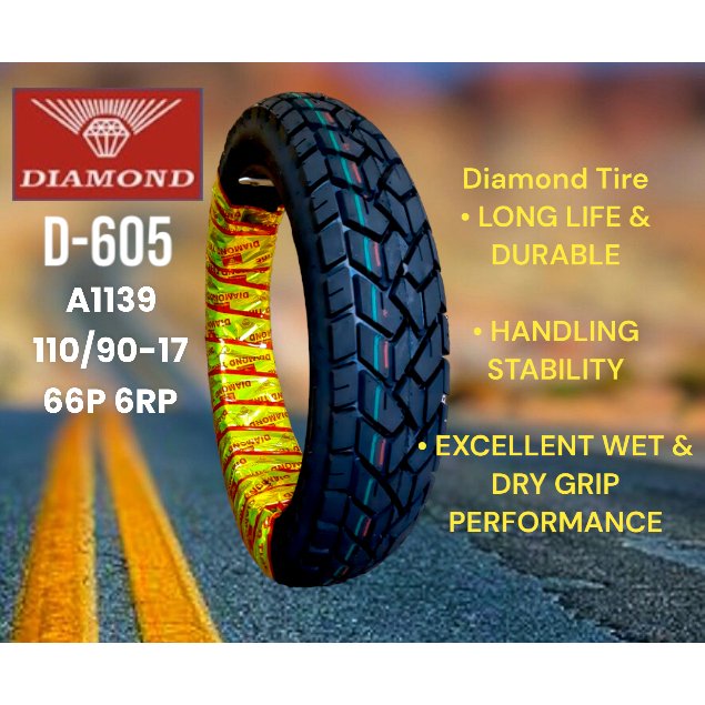Diamond Tire R17 (D605) Dual Sports Tire For XR150, XR125 , XTZ150 - Image 2