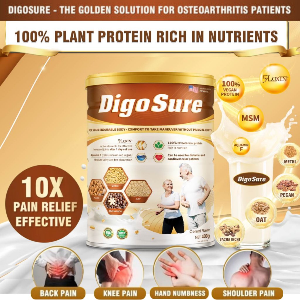 Digosure Milk Original 400g Nut Milk For Bone, Joint, Shoulder, Knee Pain - Image 2