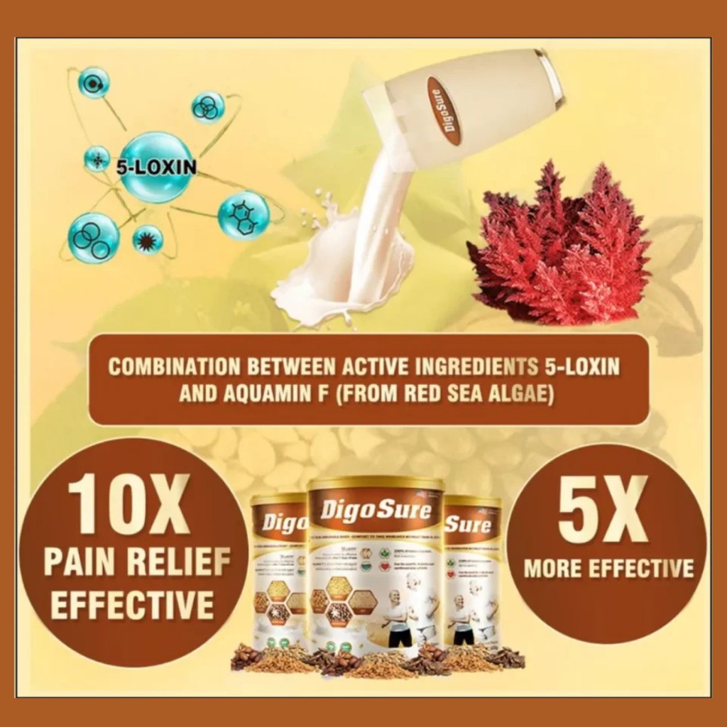 Digosure Milk Original 400g Nut Milk For Bone, Joint, Shoulder, Knee Pain - Image 7