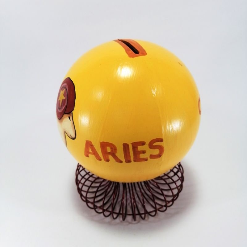 Alkansya Coin Bank for Kids English Aries Zodiac Sign - Image 5