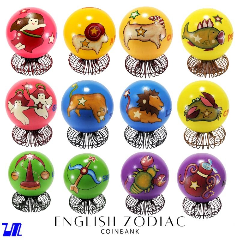 Alkansya Coin Bank for Kids English Sagittarius Zodiac Sign - Image 2