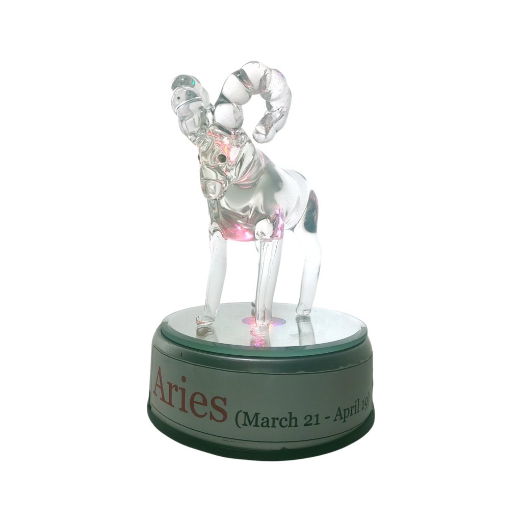 Aries Ram Zodiac Sign Glass Figurine Horoscope Collection - Image 6