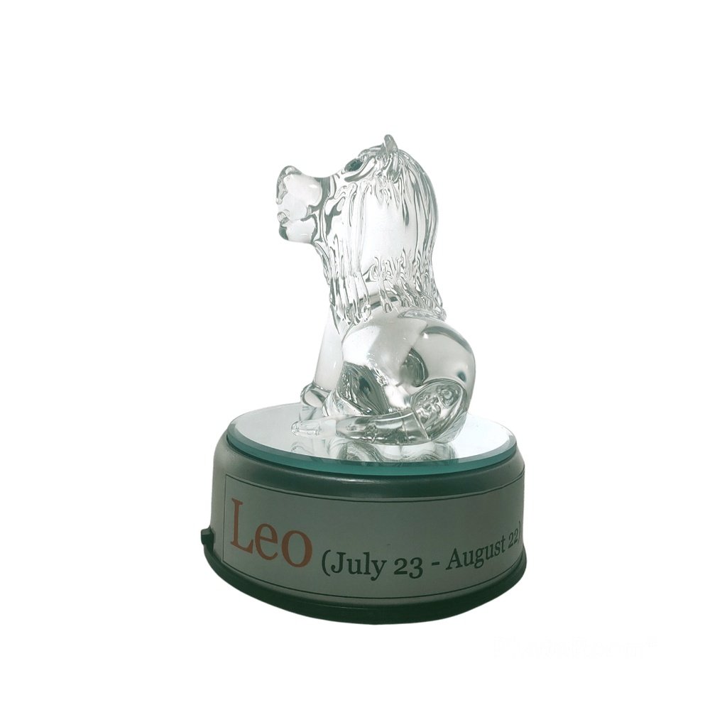 Leo Lion Zodiac Sign Glass Figurine Horoscope Collection - Image 3