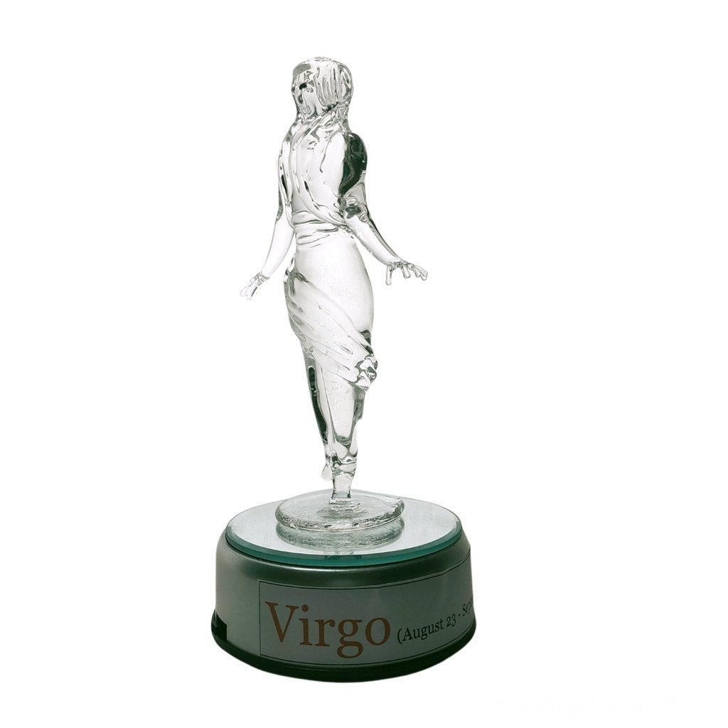 Virgo Virgin Zodiac Sign Glass Figurine Horoscope Collection - Image 6