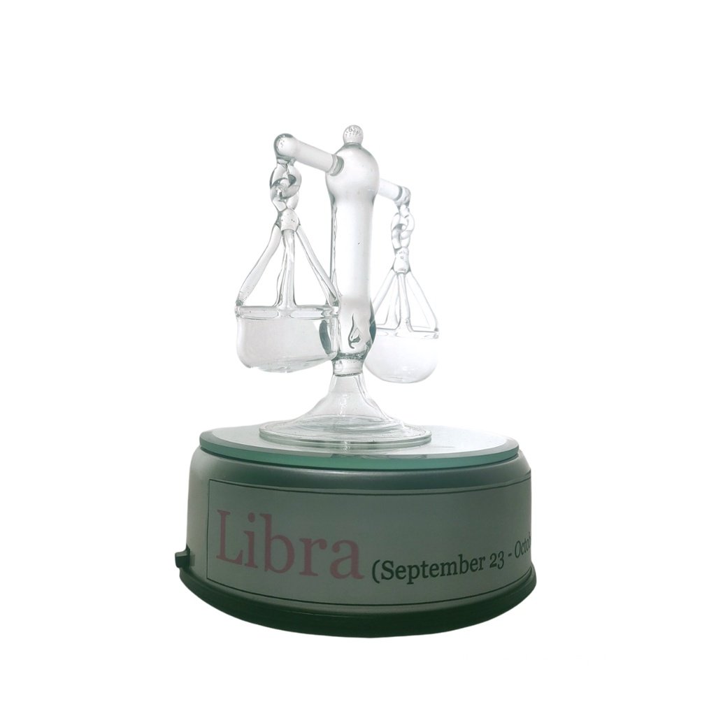 Libra Balance Zodiac Sign Glass Figurine Horoscope Collection - Image 4