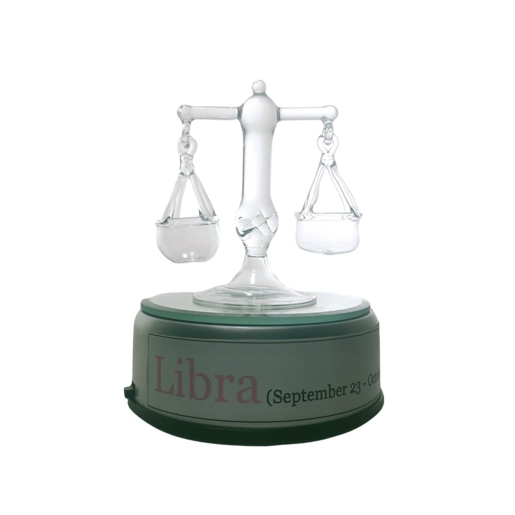 Libra Balance Zodiac Sign Glass Figurine Horoscope Collection - Image 5