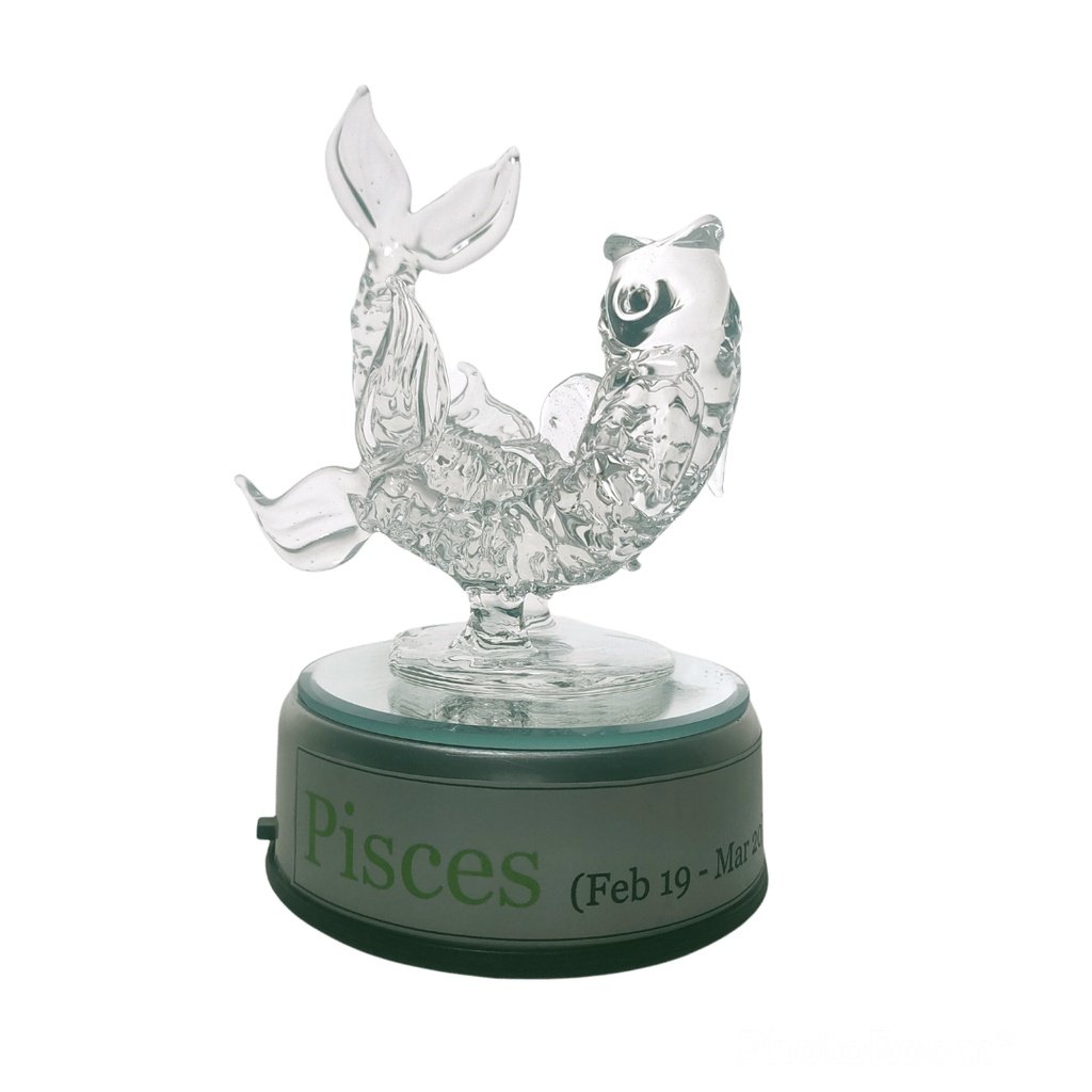 Pisces Fish Zodiac Sign Glass Figurine Horoscope Collection - Image 5