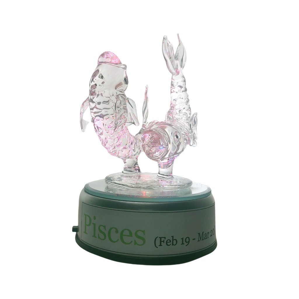 Pisces Fish Zodiac Sign Glass Figurine Horoscope Collection - Image 6
