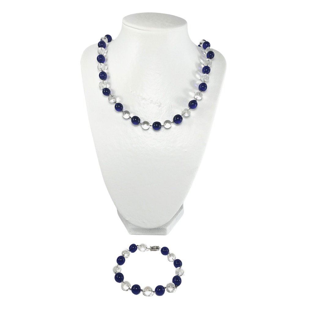 Liman Glass Beads Necklace For Women with Bracelet Set - Image 5