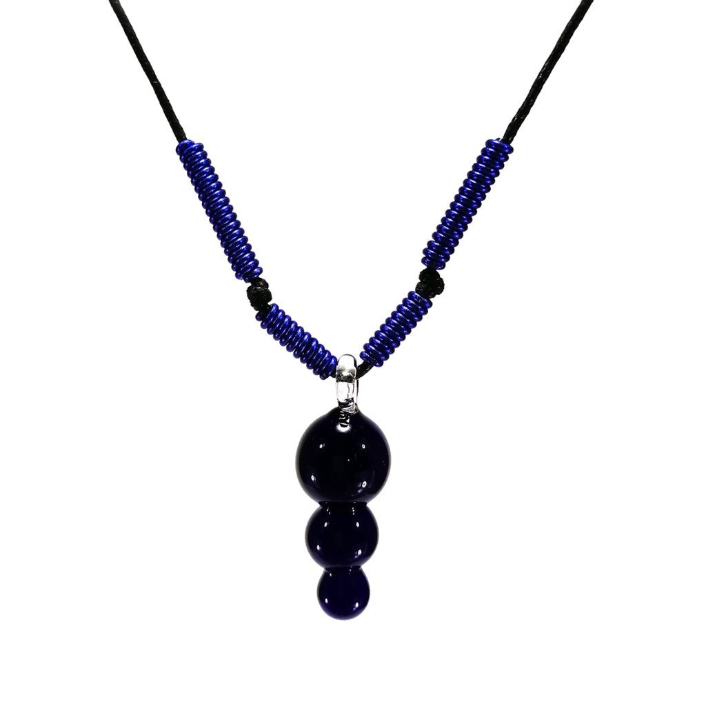 Liman Glass 3 Ball Pendant Fashion Jewelry Necklace for Women - Image 4
