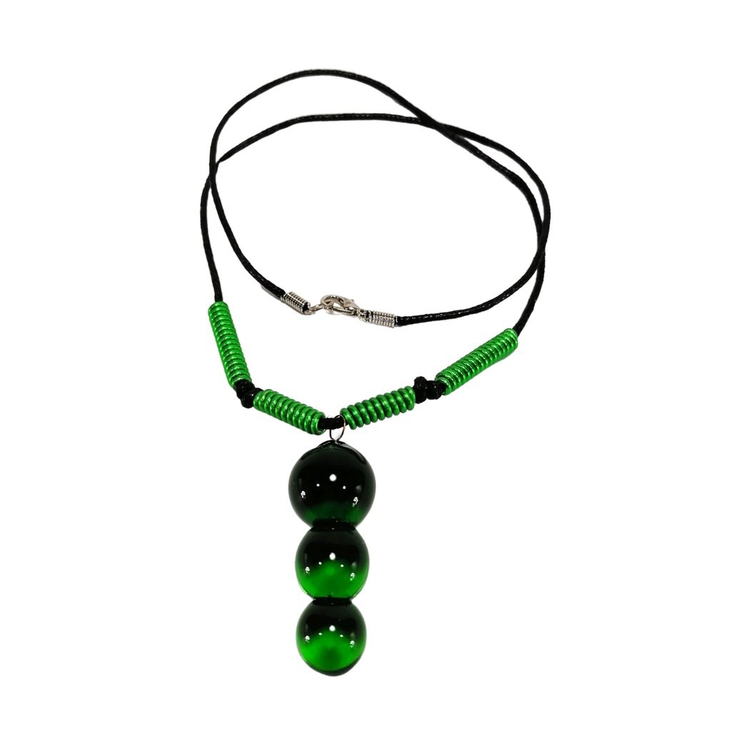 Liman Glass 3 Ball Pendant Fashion Jewelry Necklace for Women - Image 6