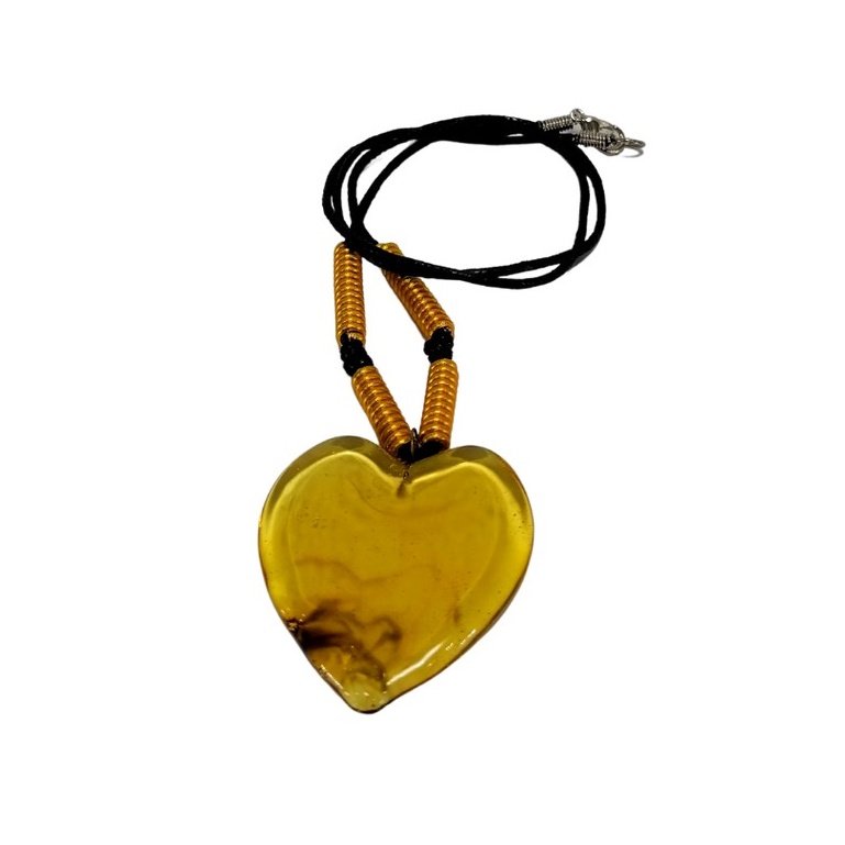 Liman Glass Heart Pendant Necklace for Women - Image 4