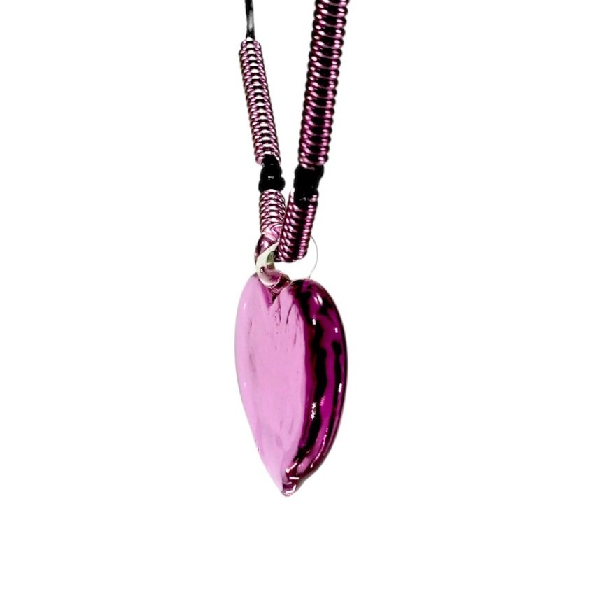 Liman Glass Heart Pendant Necklace for Women - Image 6