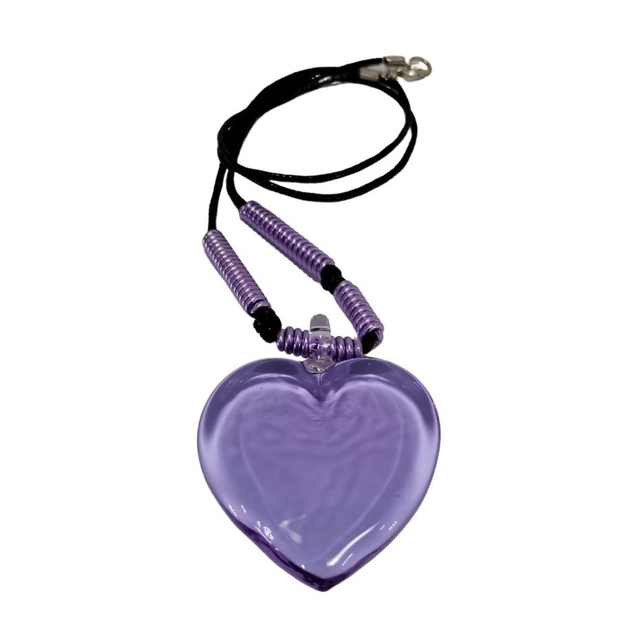 Liman Glass Heart Pendant Necklace for Women - Image 7