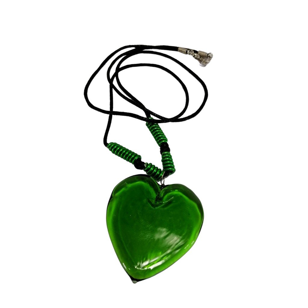 Liman Glass Heart Pendant Necklace for Women - Image 8