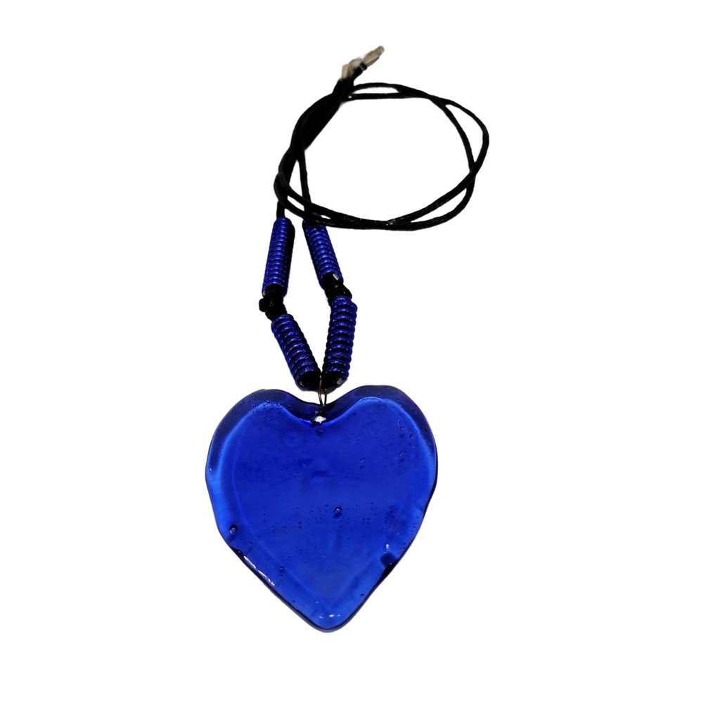 Liman Glass Heart Pendant Necklace for Women - Image 9