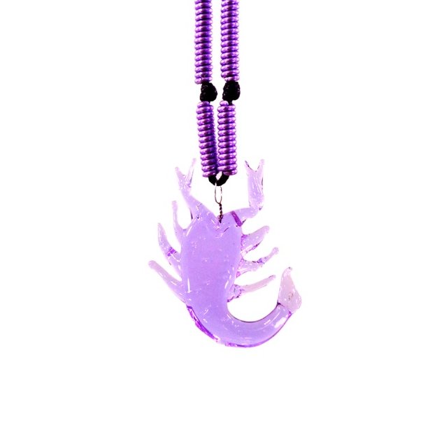 English Zodiac Sign Necklace Glass Pendant - Image 3