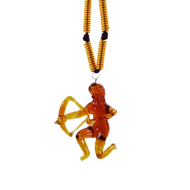 English Zodiac Sign Necklace Glass Pendant - Image 4