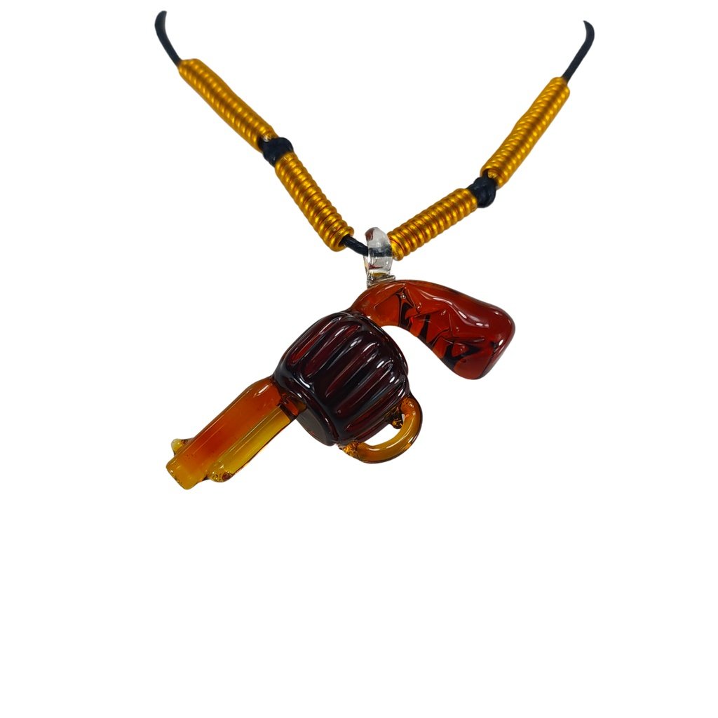 Pistol Glass Pendant Necklace - Image 2