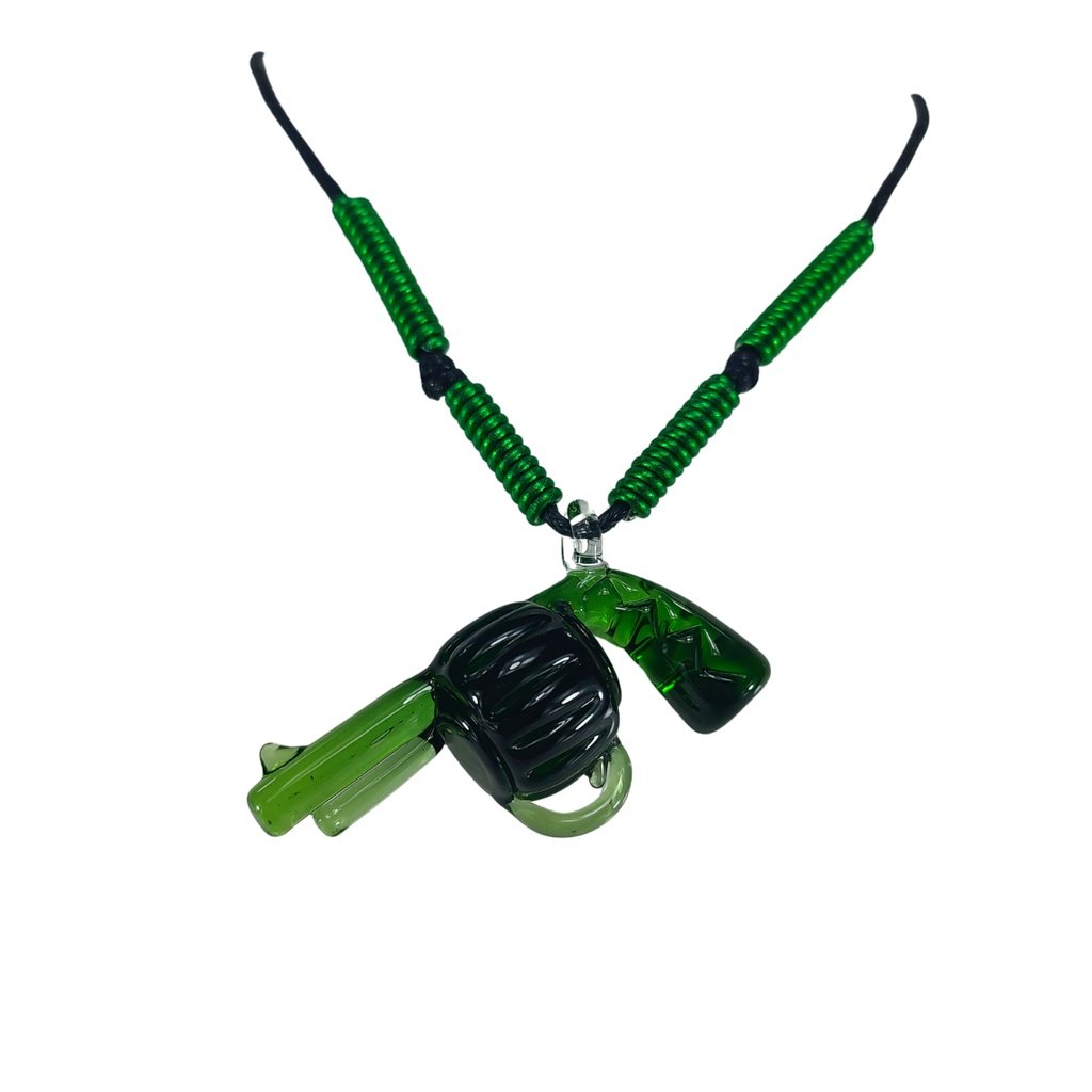 Pistol Glass Pendant Necklace - Image 3