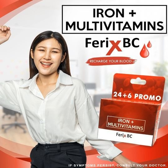 Ferix BC - Iron plus Multivitamins 24+6 Promo Capsules for Iron deficiency Anemia - Image 3
