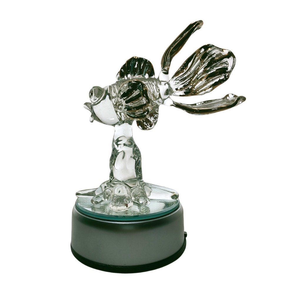Goldfish Glass Figurine in Rotating Base - Image 4