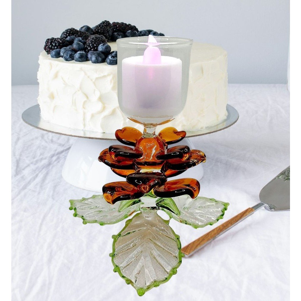 Glass Candle Holder Wedding Dining Table Decor Candelabra altar Home Decor Tea Light Candle - Image 4