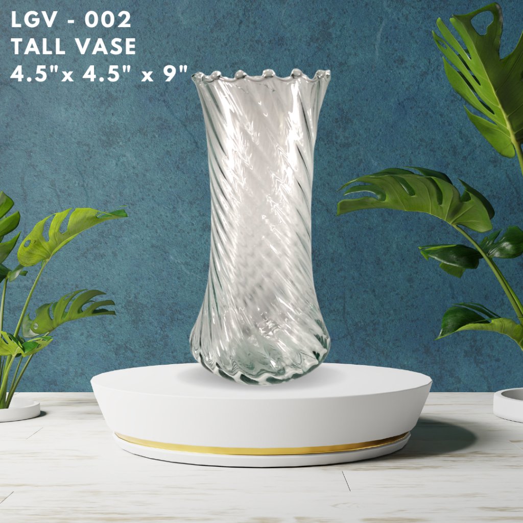 Glass Vase - Handmade by Filipino Artist (Recycled Glass) - Image 3