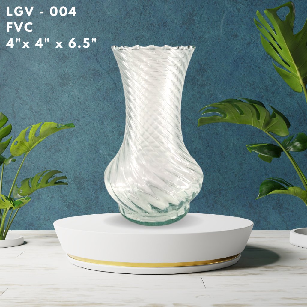 Glass Vase - Handmade by Filipino Artist (Recycled Glass) - Image 4