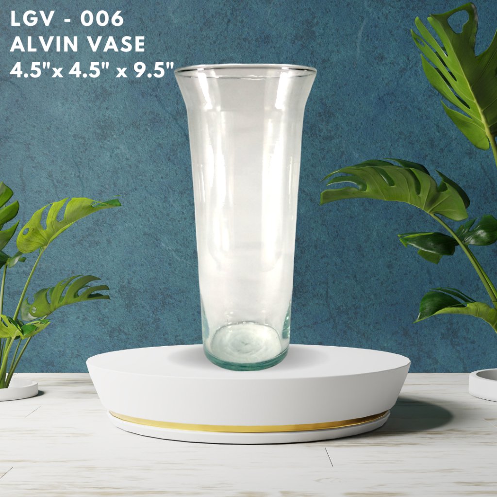 Glass Vase - Handmade by Filipino Artist (Recycled Glass) - Image 6