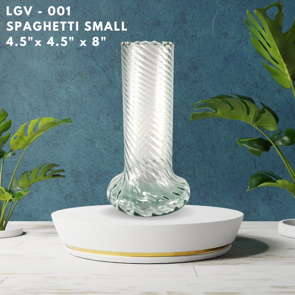 Glass Vase - Handmade by Filipino Artist (Recycled Glass)
