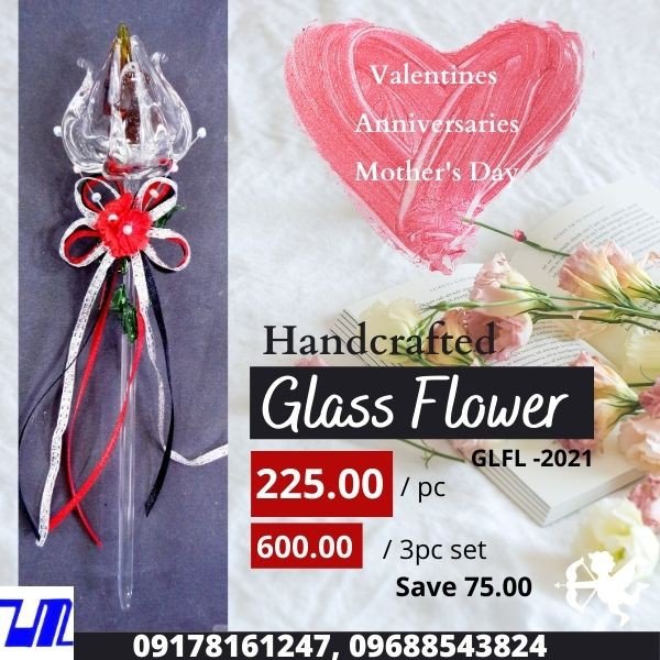 Roses with Ribbon Artificial Rose Glass Flowers Gift Box, Valentine's Day, Anniversary Gift