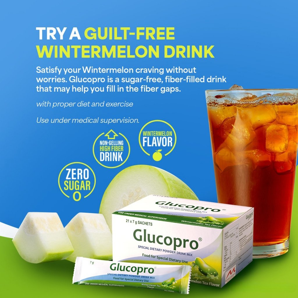 Glucopro Resistant Maltodextrin 7g 21 Powder Drink (Wintermelon Tea Flavor, Sugar-free, Non-gelling) - Image 5