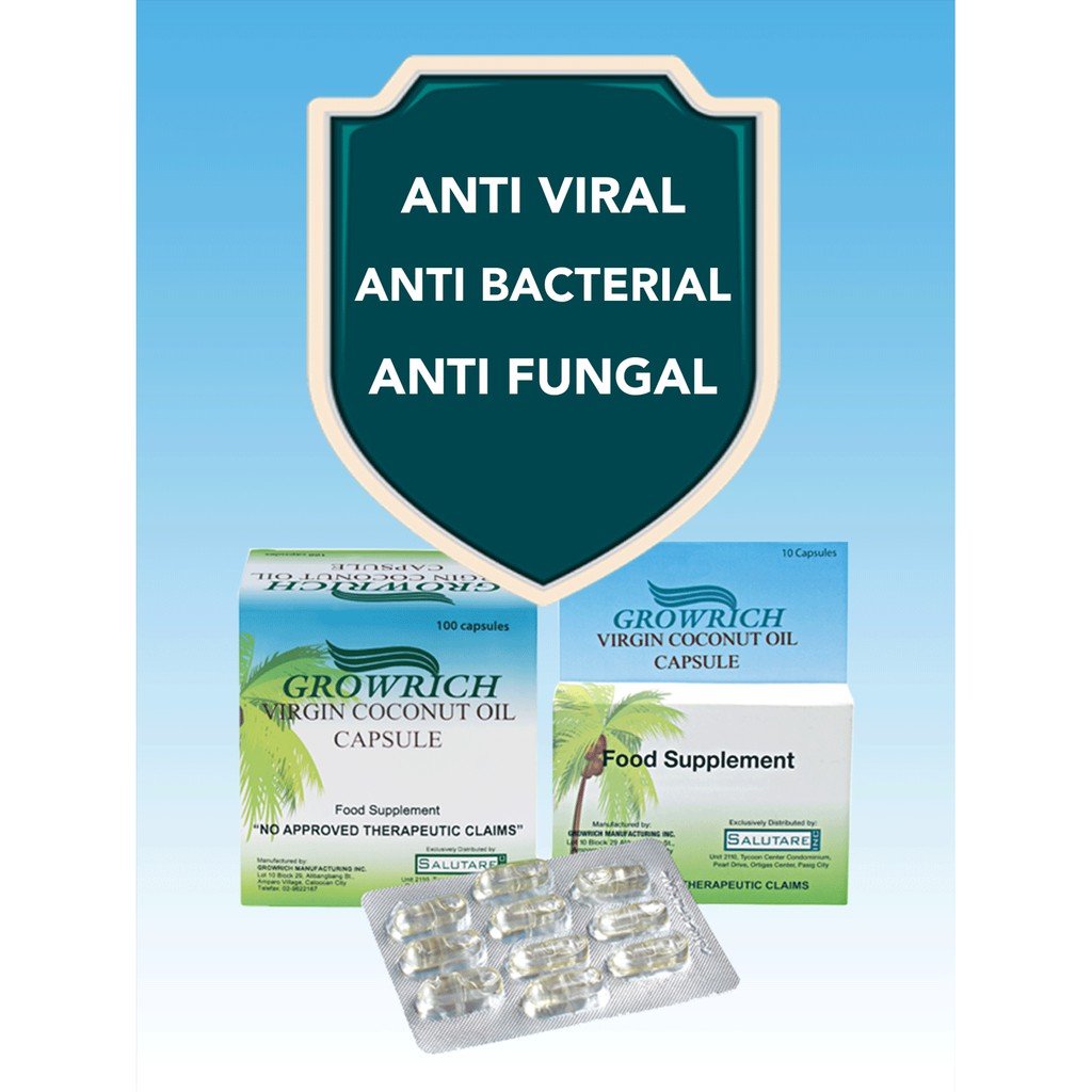 GROWRICH Vco Virgin Coconut Oil Capsule 500mg 50 & 100 Capsules - Image 7