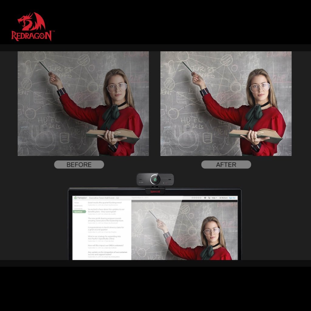 Redragon GW800-1 Hitman Gaming USB Streaming Webcam - Image 4