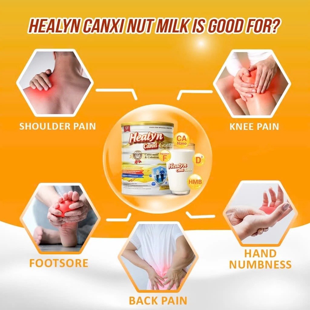 HEALYN Canxi Gold Milk 400g Colostrum Calcium Milk for Diabetic - Image 3