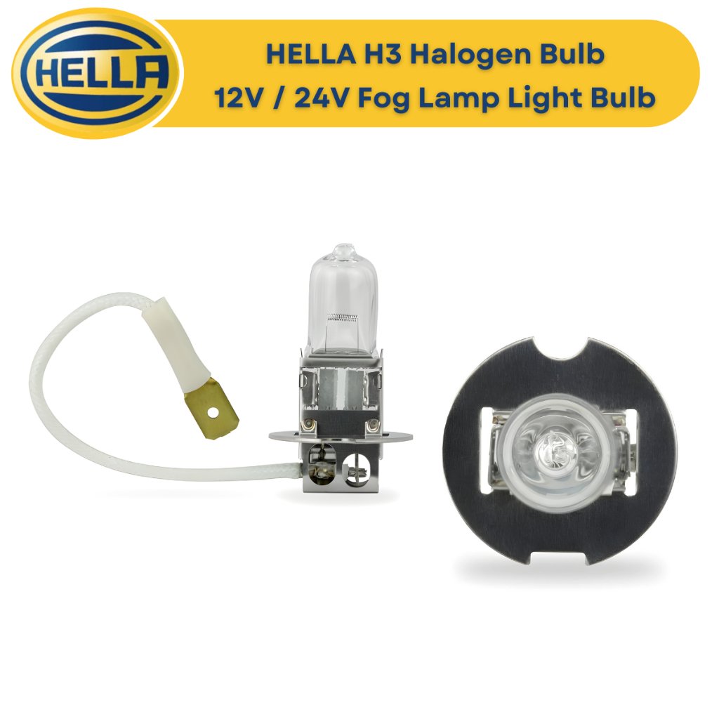 Hella H3 Halogen Bulb 12V & 24V (55W 70W 100W) Fog Lamp Light Bulb - Image 2