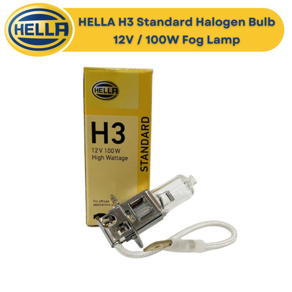 Hella H3 Halogen Bulb 12V & 24V (55W 70W 100W) Fog Lamp Light Bulb - Image 4