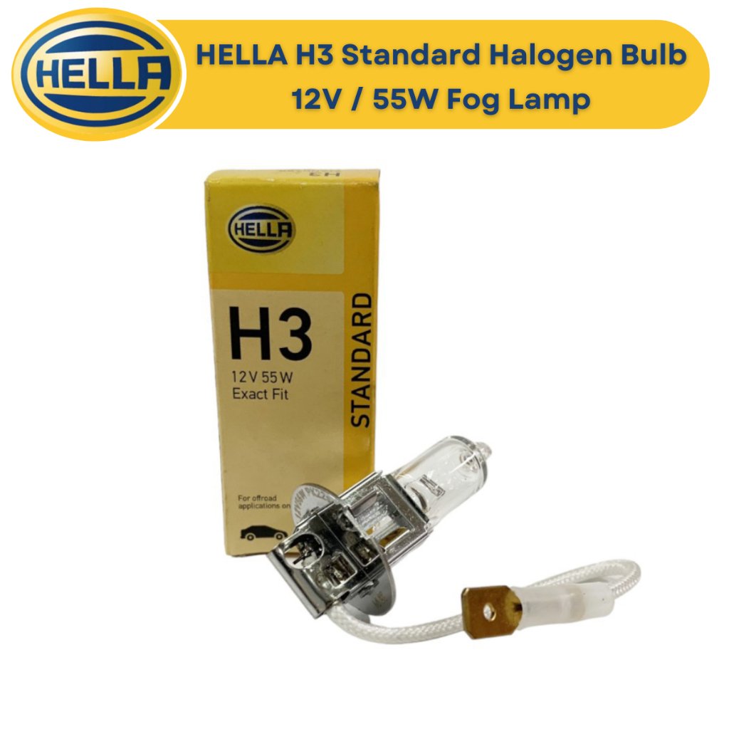 Hella H3 Halogen Bulb 12V & 24V (55W 70W 100W) Fog Lamp Light Bulb - Image 5