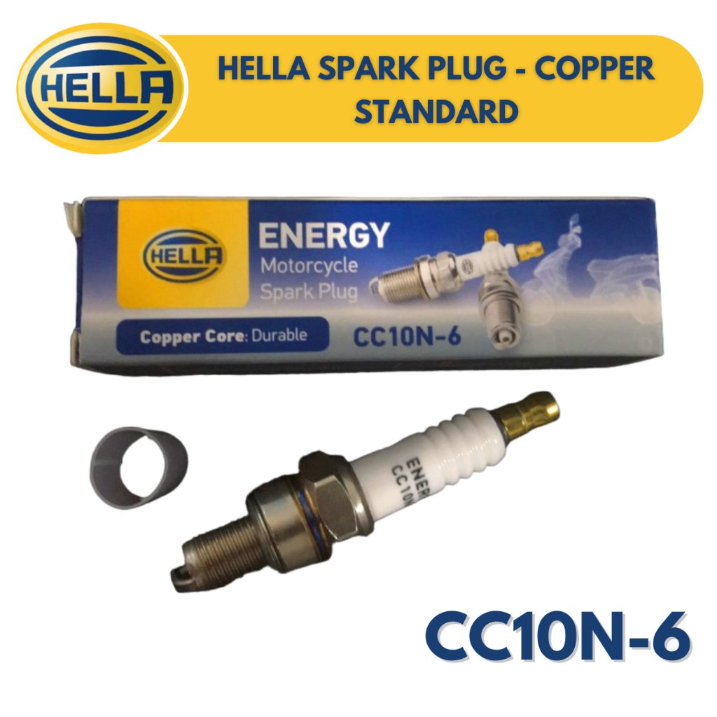 Hella Spark Plug - Copper (Stantard) Sparkplug for Motorcycle Mio, XRM Barako, Raider, W125, TMX - Image 3
