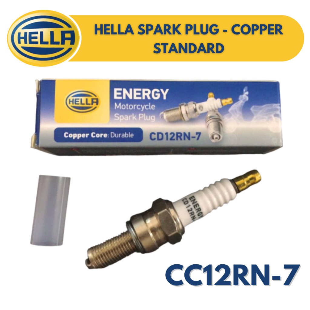 Hella Spark Plug - Copper (Stantard) Sparkplug for Motorcycle Mio, XRM Barako, Raider, W125, TMX - Image 4