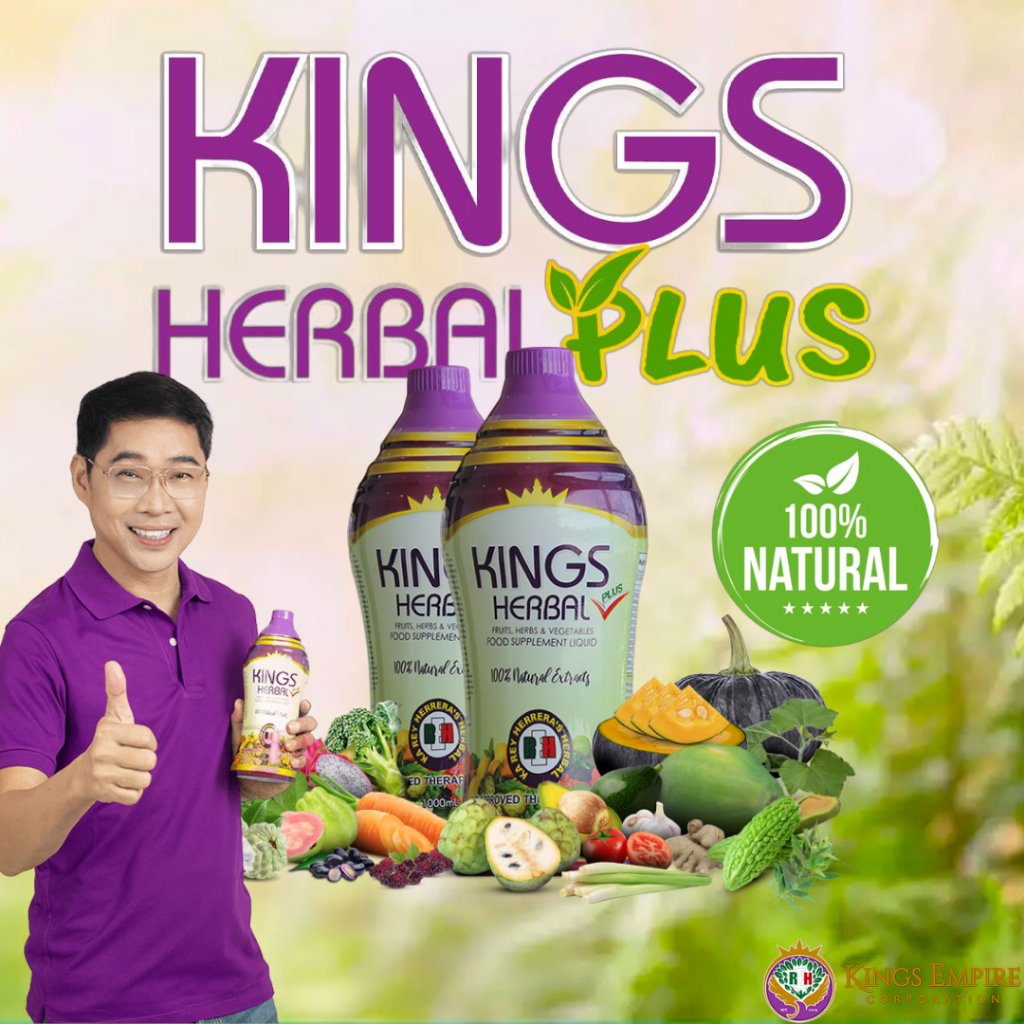 Kings Herbal Plus Original Ka Rey Herrera Herbal Antioxidant Drink Food Supplement 1 Liter - Image 2